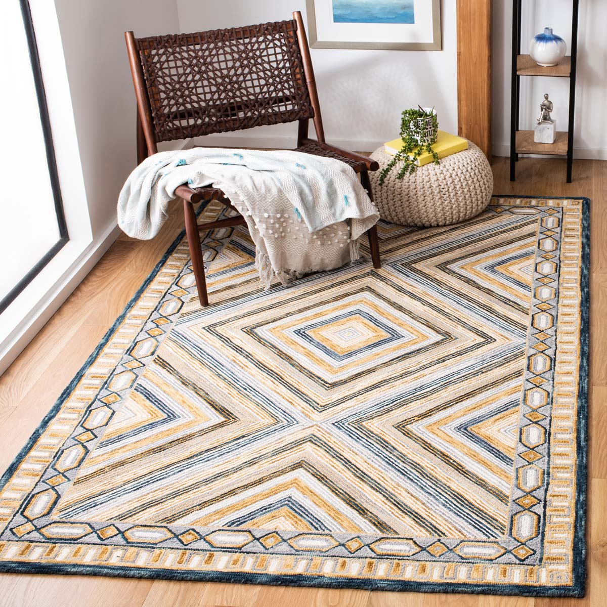 Whispering Fields Geometric Rugs