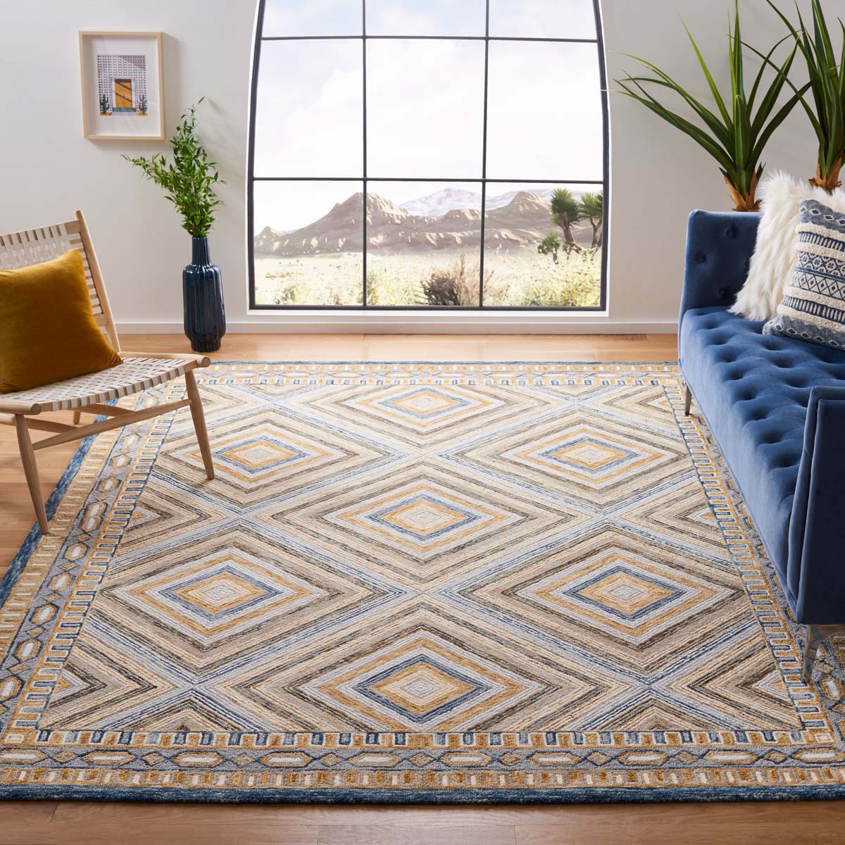 Whispering Fields Geometric Rugs