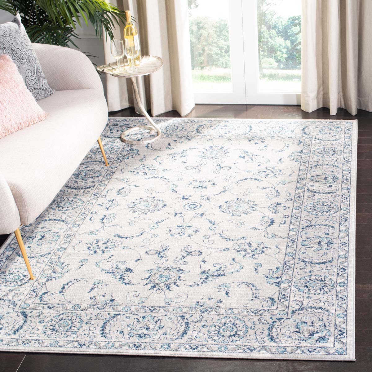 Whispering Glimmer Floral Rugs