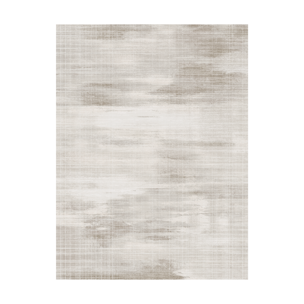 Dawn Mist Modern Rug in elegant neutral shades with ombre design.