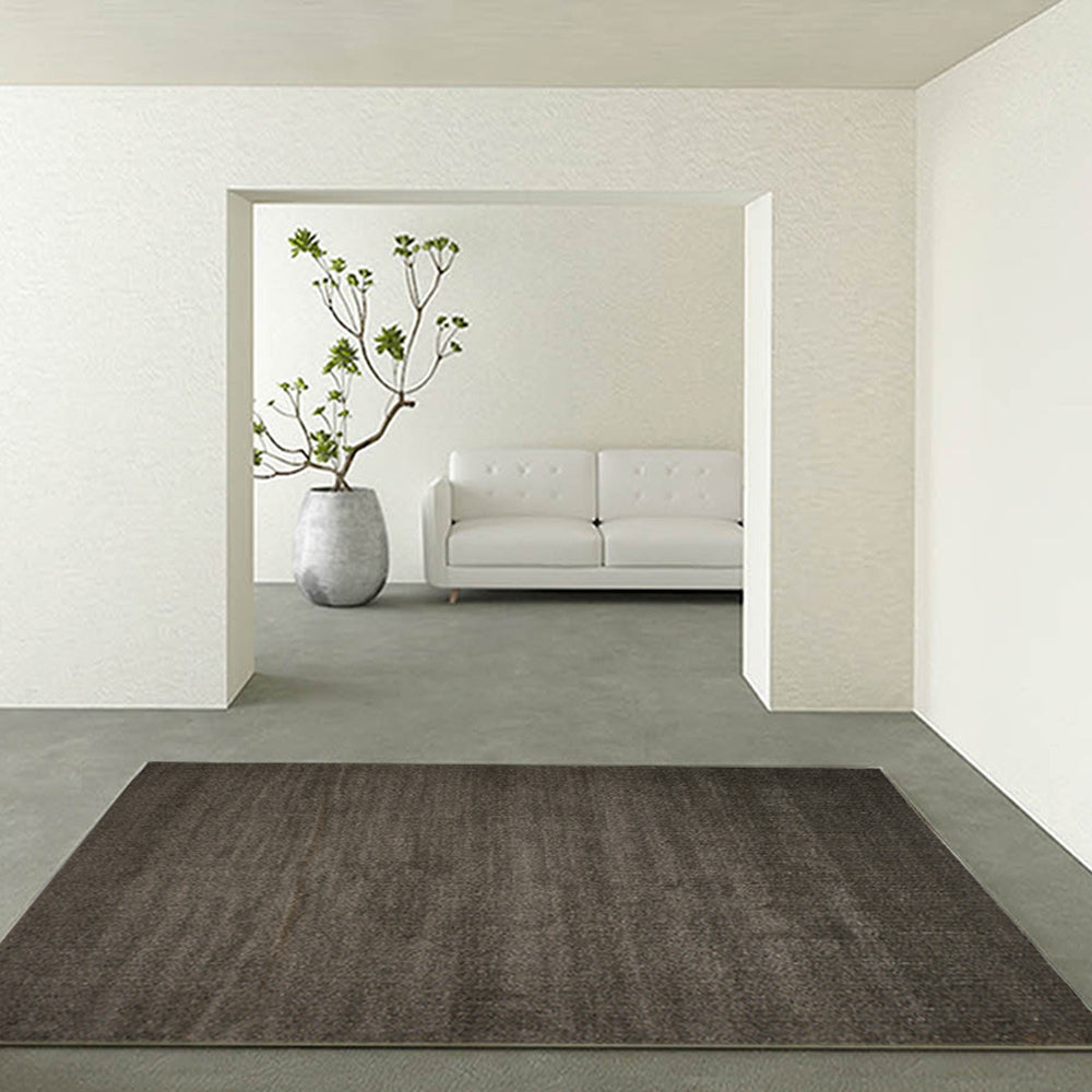 Midnight Mist Solid Woven Rugs