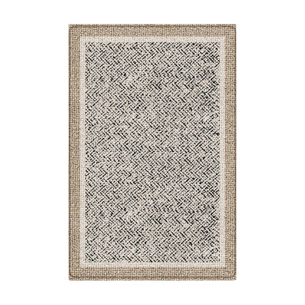 Whispering Sands indoor rug with herringbone pattern in neutral colors