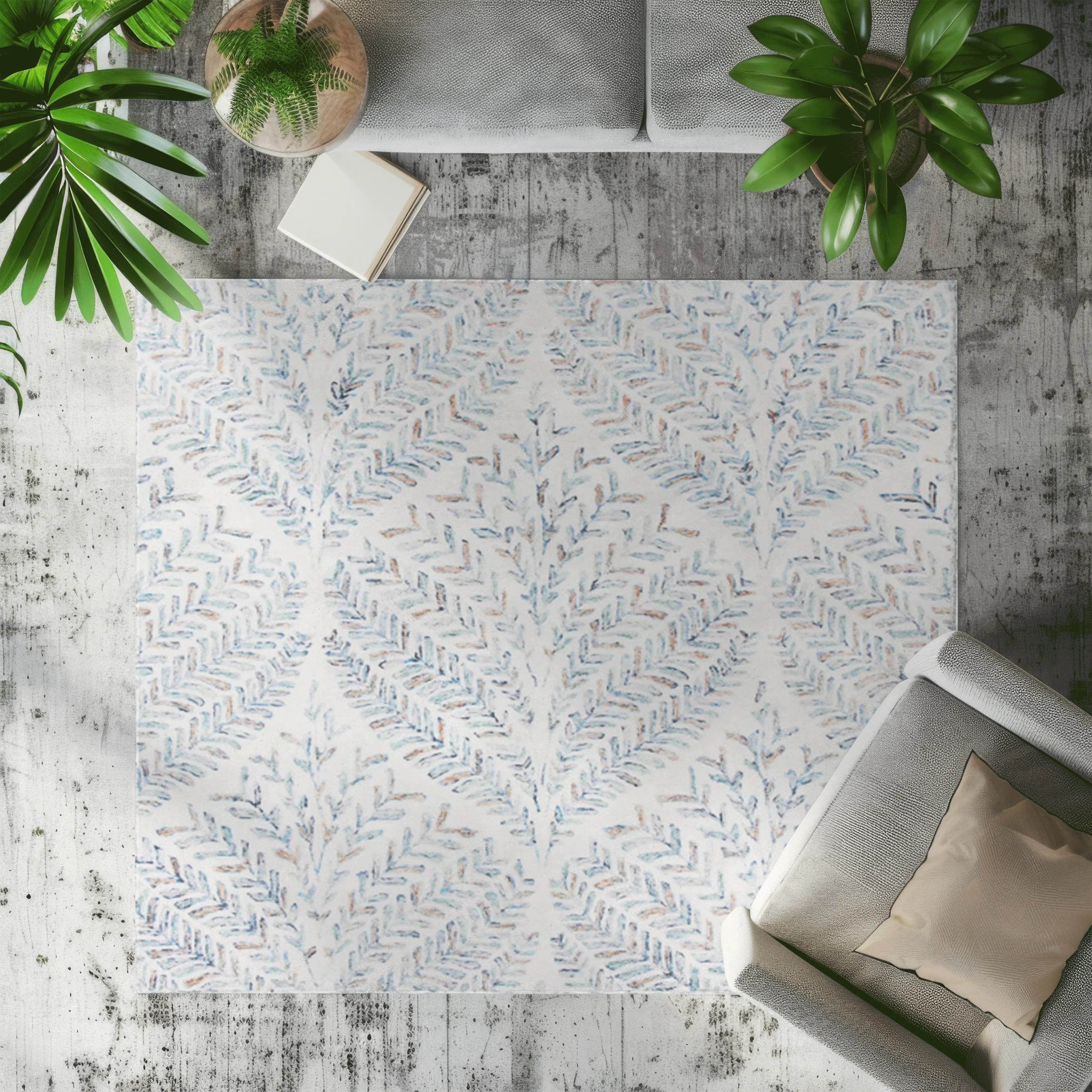 Whispering Meadows Leaves Rugs