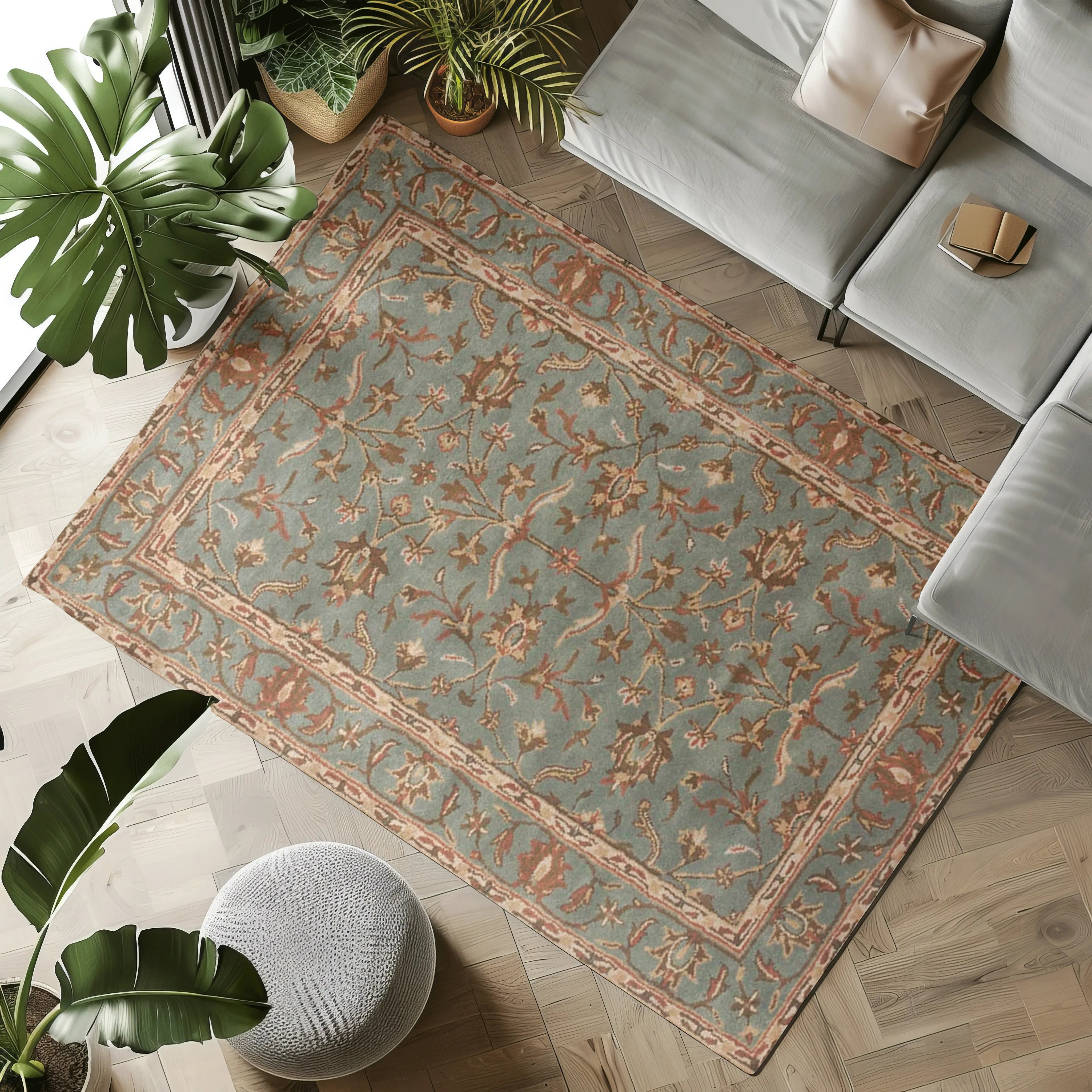 Tranquil Nightfall Floral Rugs