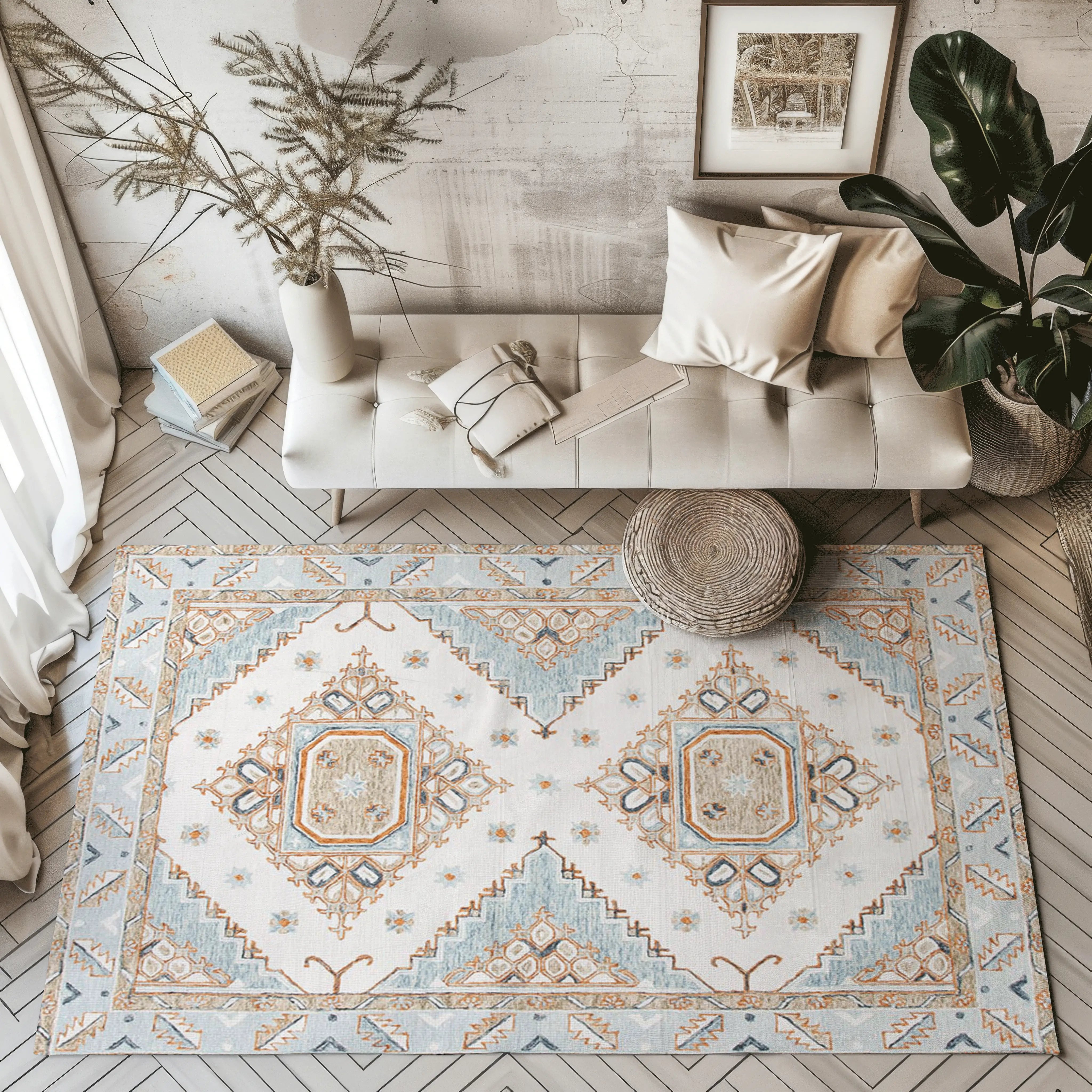 Crystal Woods Geometric Rugs