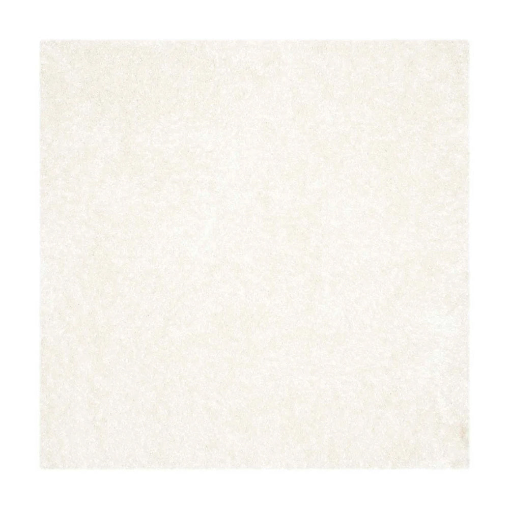 Soft light cream Shimmering Dream Shag Rug for contemporary living rooms.