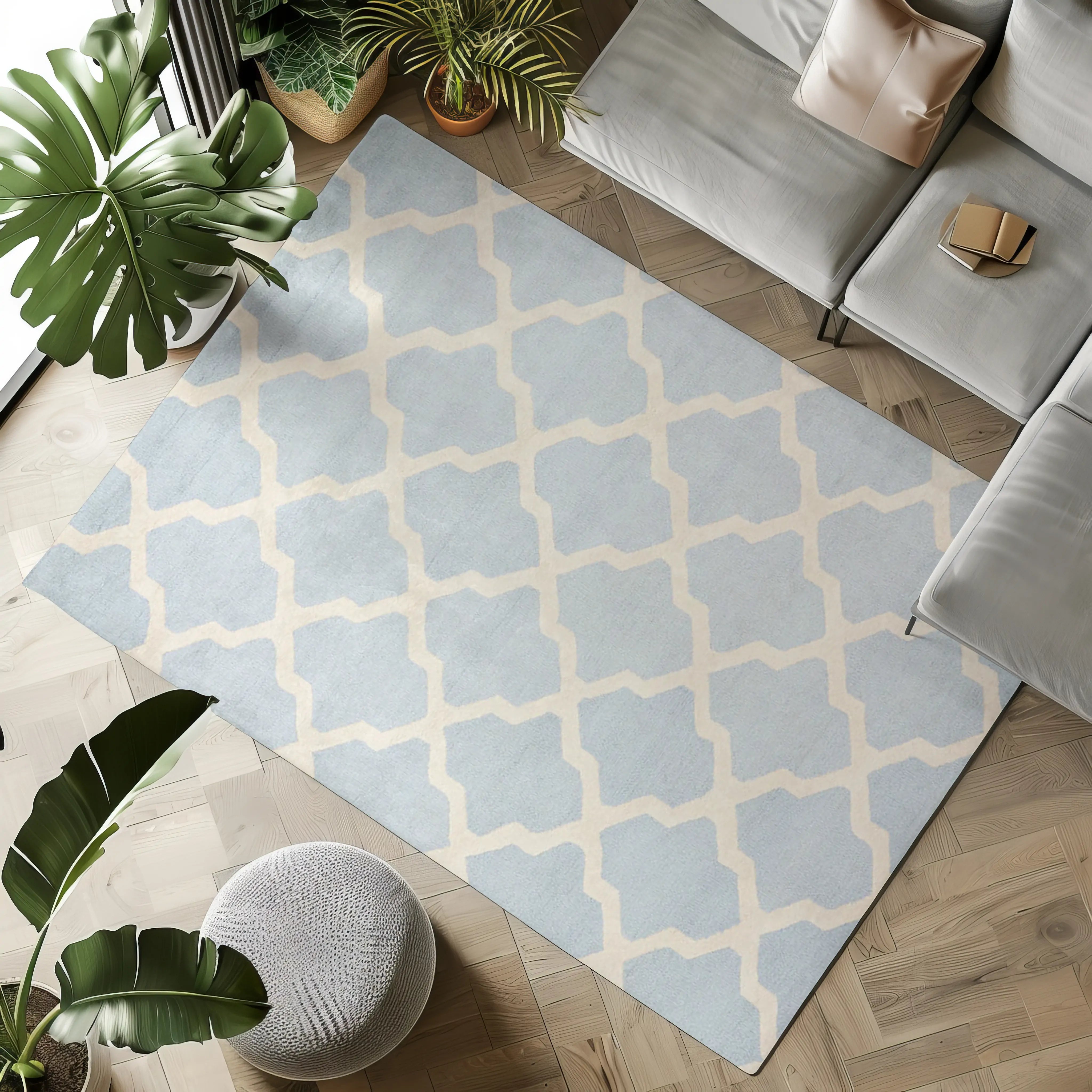 Serene Waves Modern Rugs