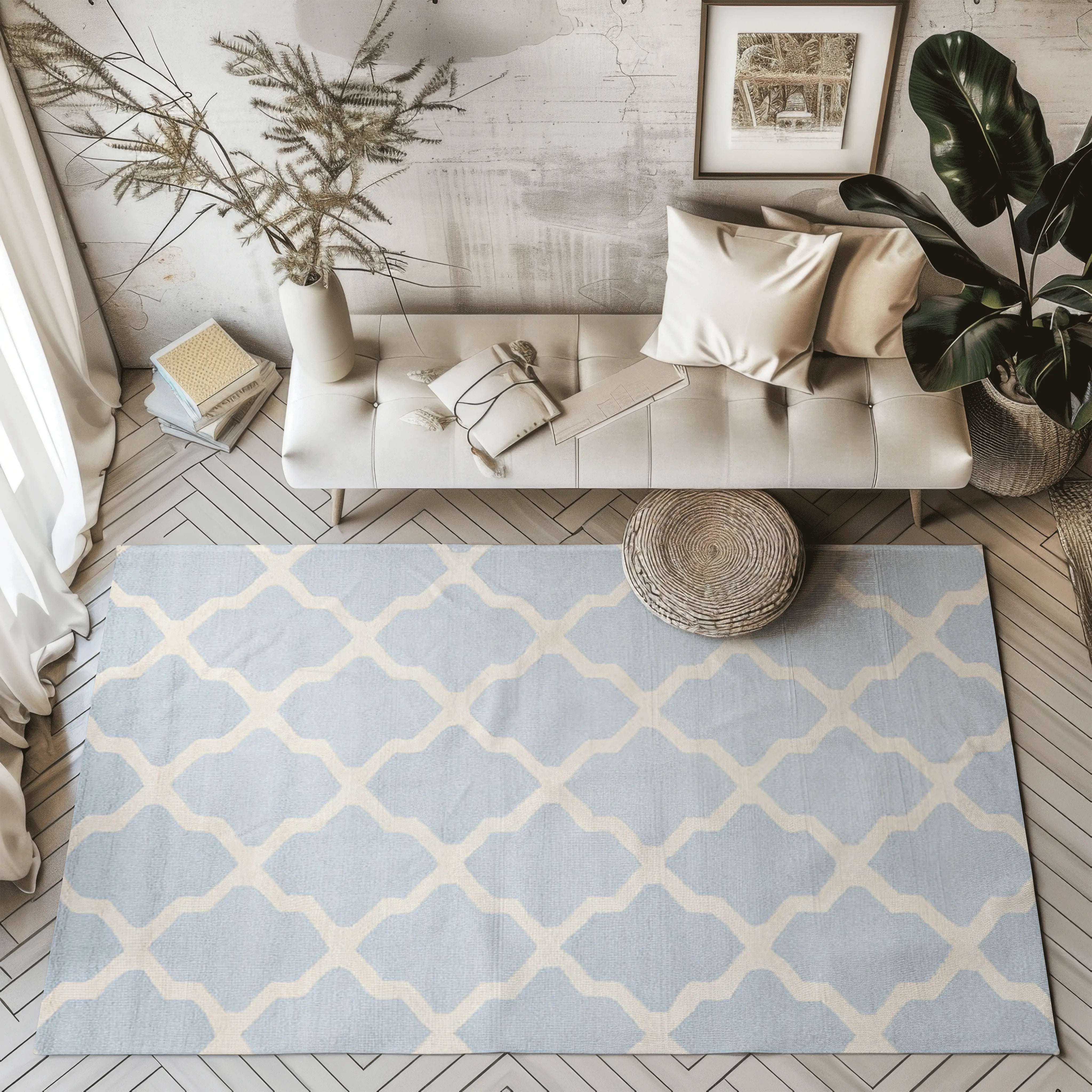 Serene Waves Modern Rugs