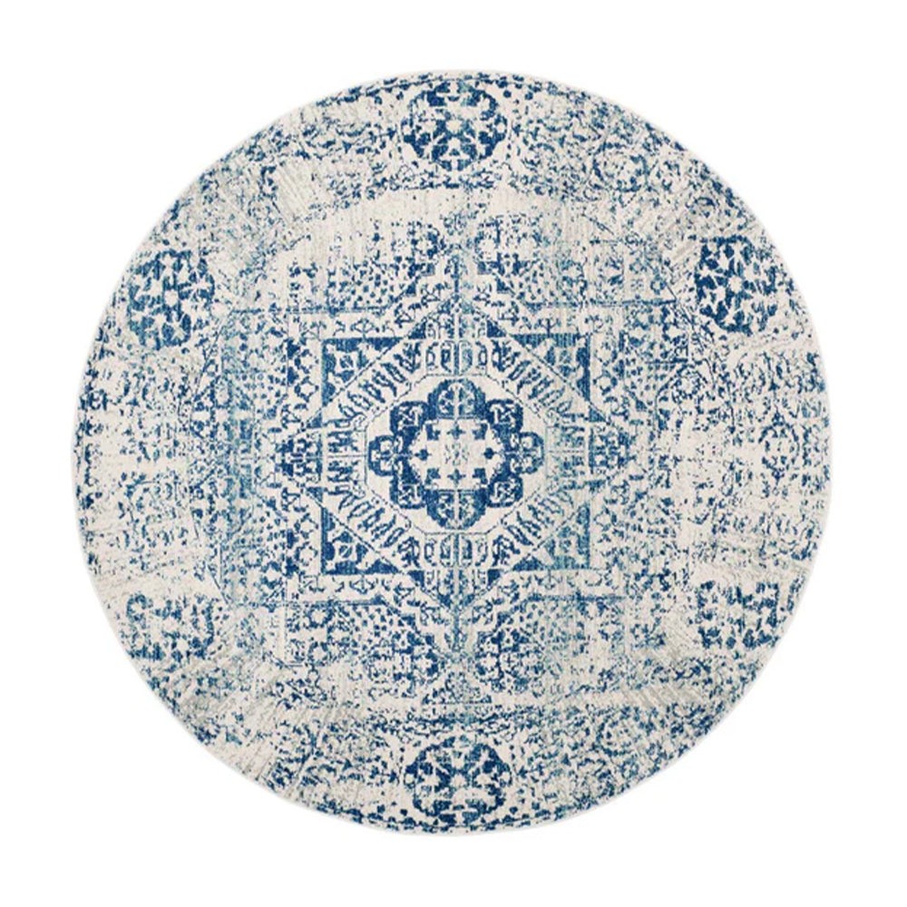 Tranquil Azure Print Rugs