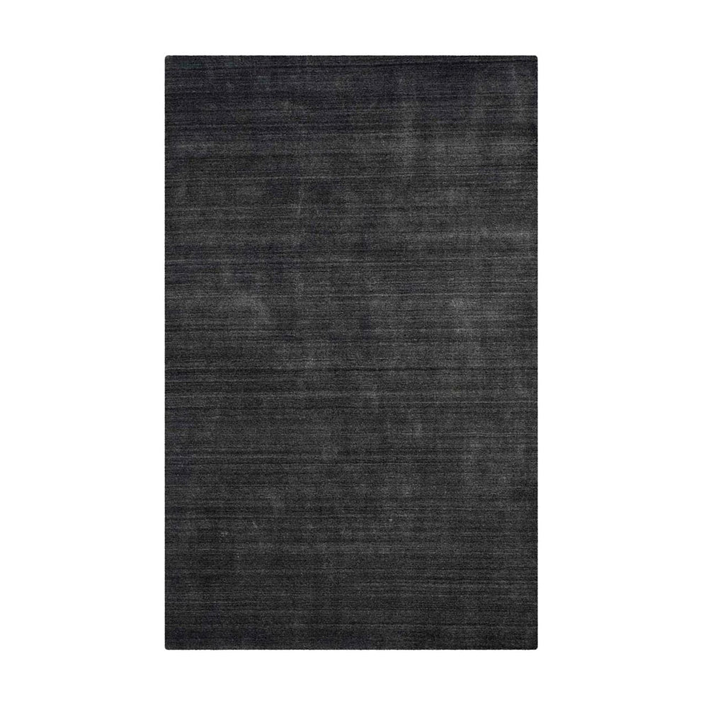 Dark gray washable rug with textured design for modern home decor