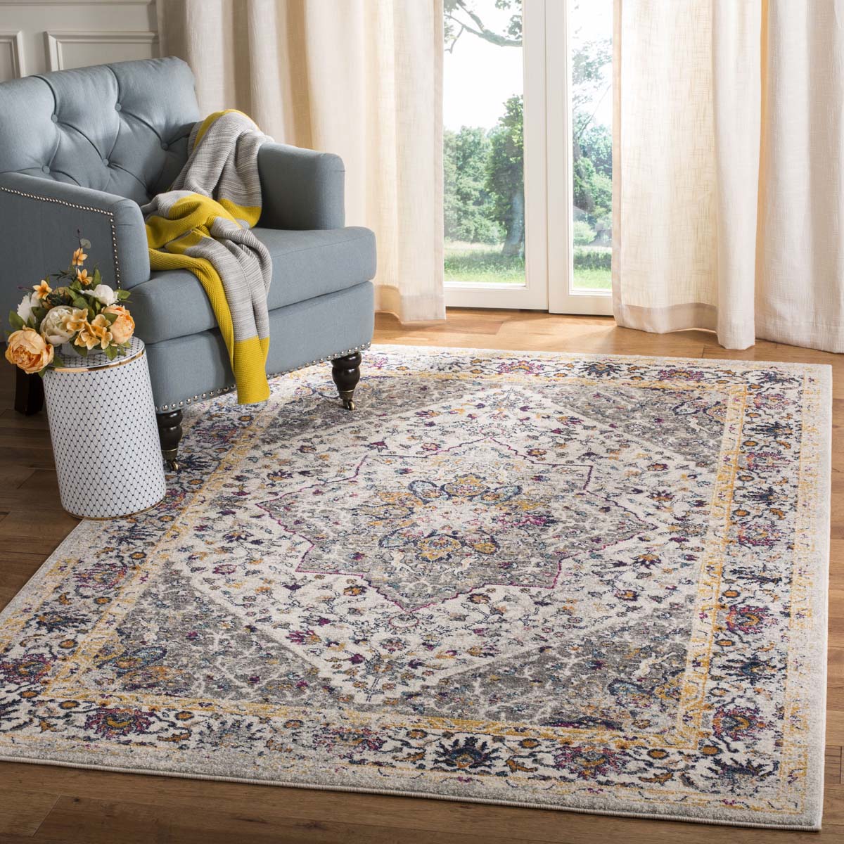 Frosty Peaks Floral Rugs