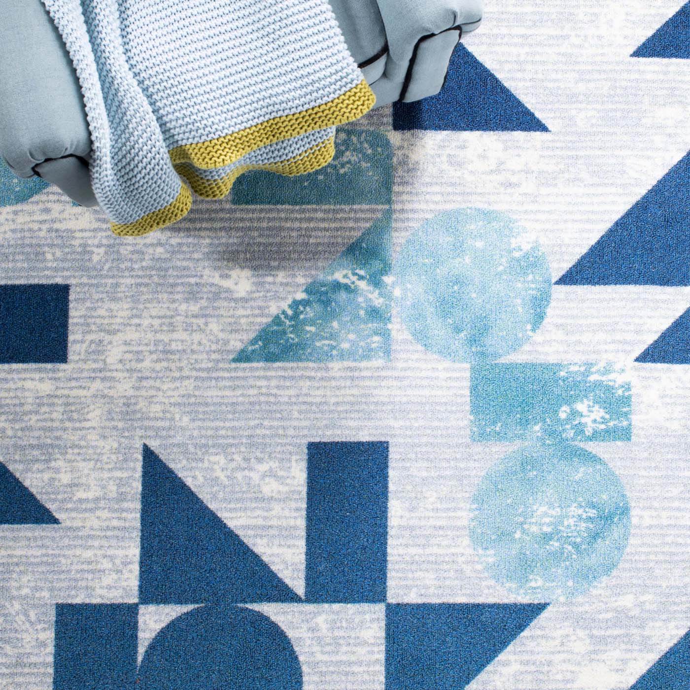 Blue Period Geometric Rugs