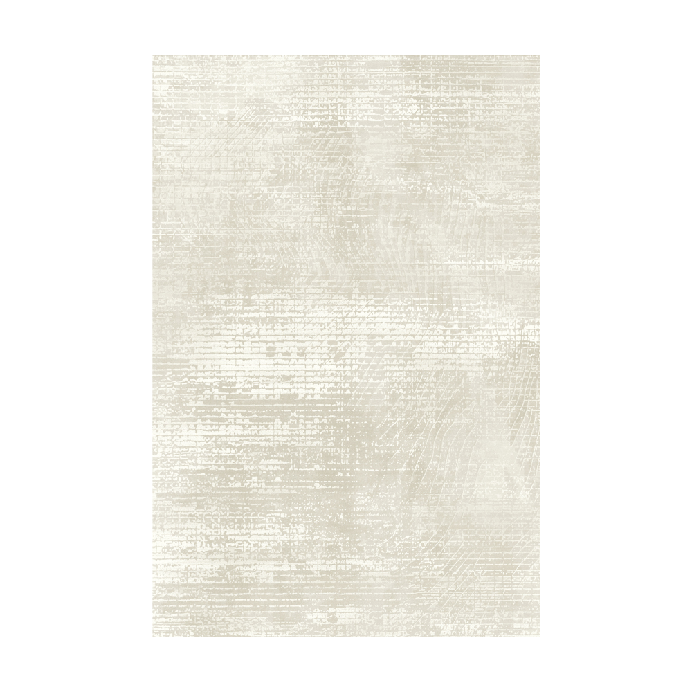 Beige textured Scandinavian rug, ideal for modern home decor