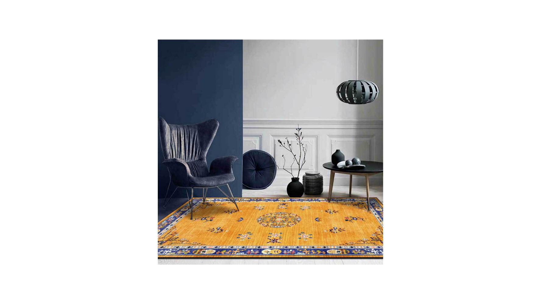 Frosty Solstice Modern Rugs