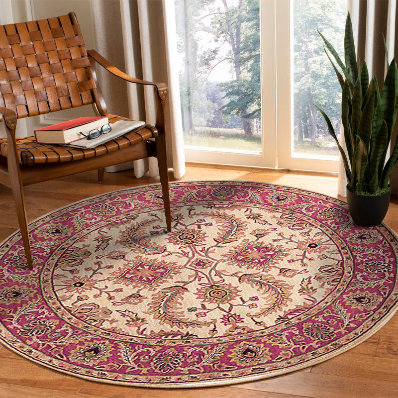 Round Persian Ethnic Kavira Rugs