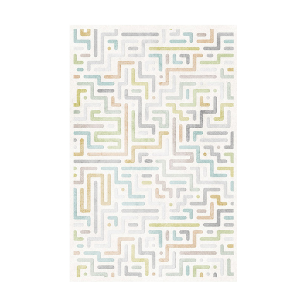 Modern Nordic Checkered Stria Rugs