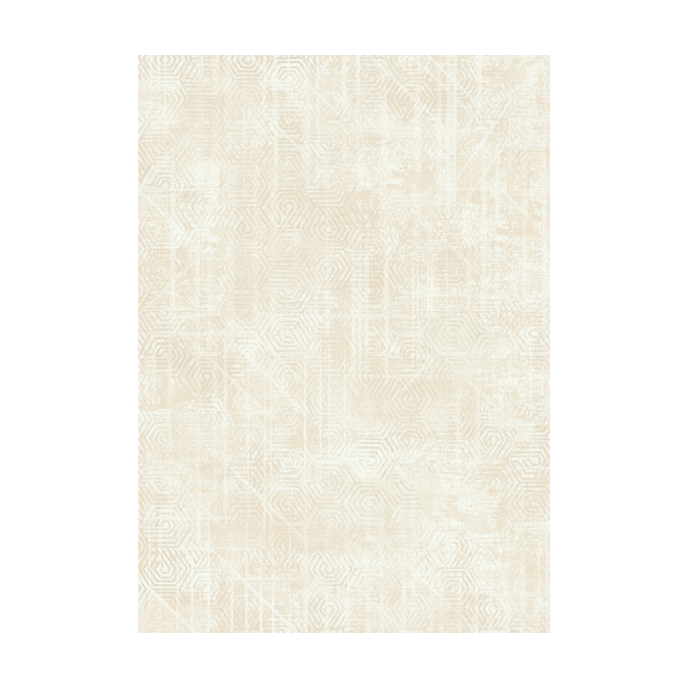 Light beige geometric pattern rug from Rugsway