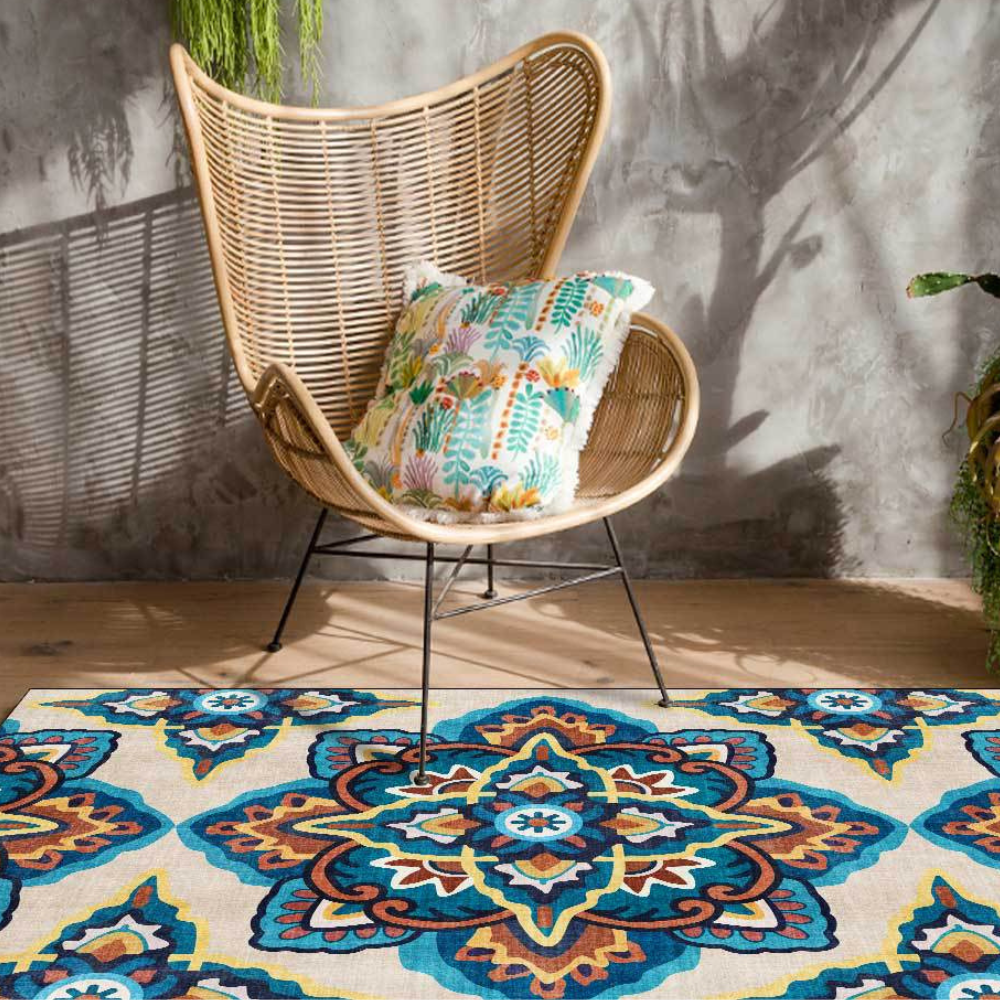 Cozy Haven Blue Rugs