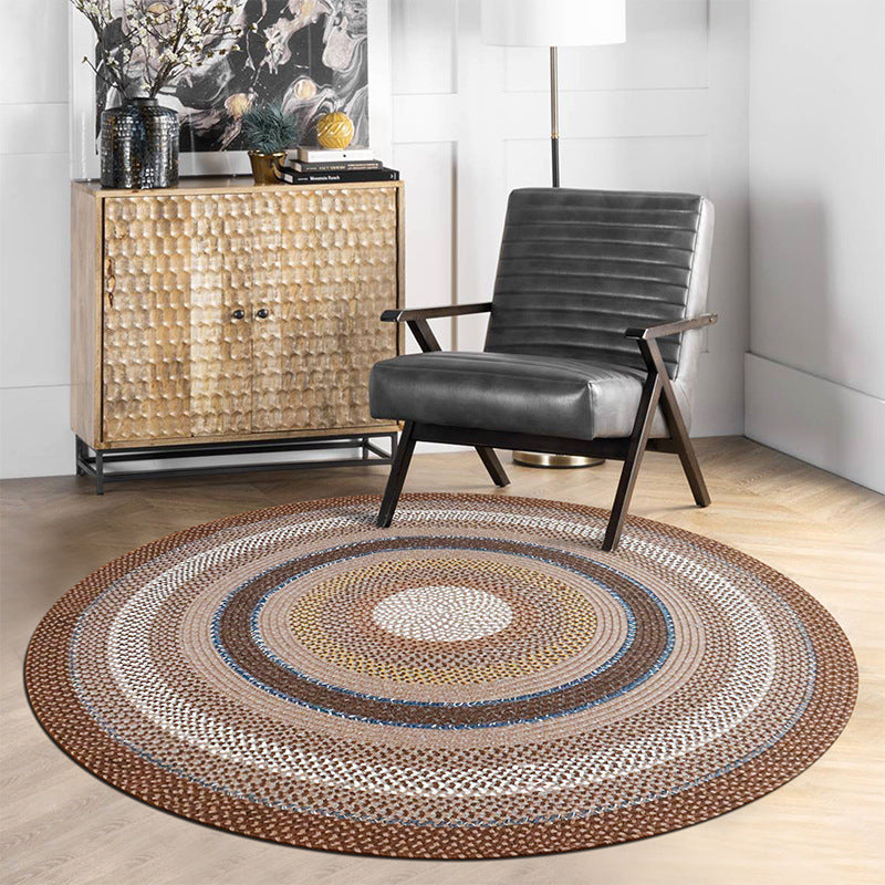 Ringed Circle Vintage Outdoor Woven Rugs