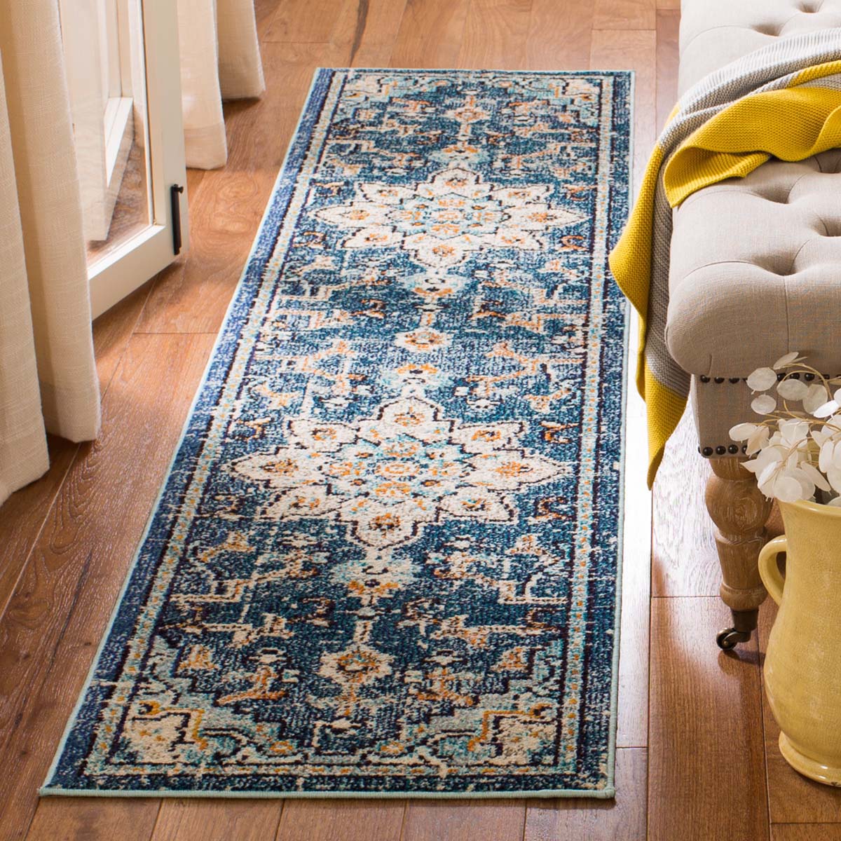 Luminous Night Floral Rugs