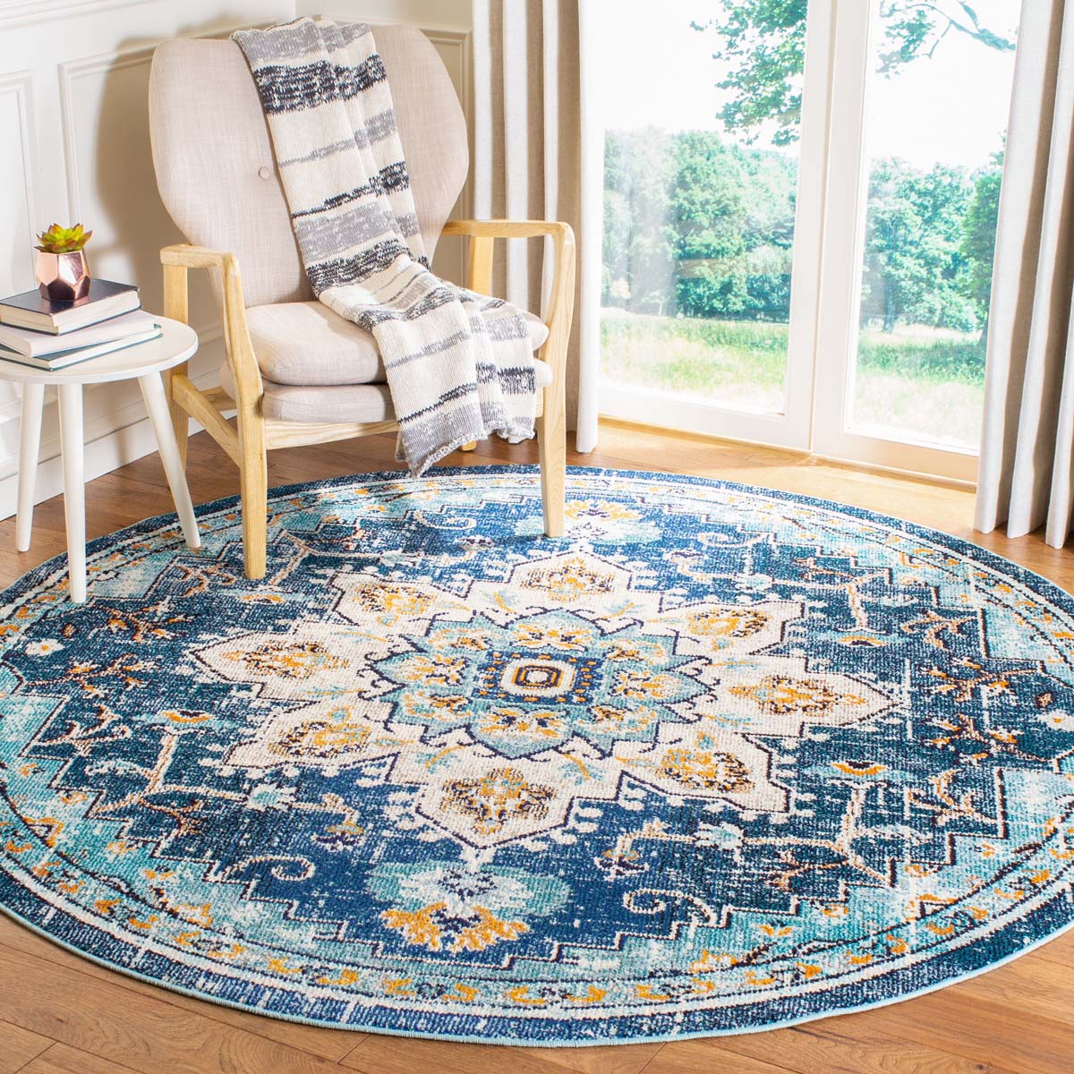 Luminous Night Floral Rugs