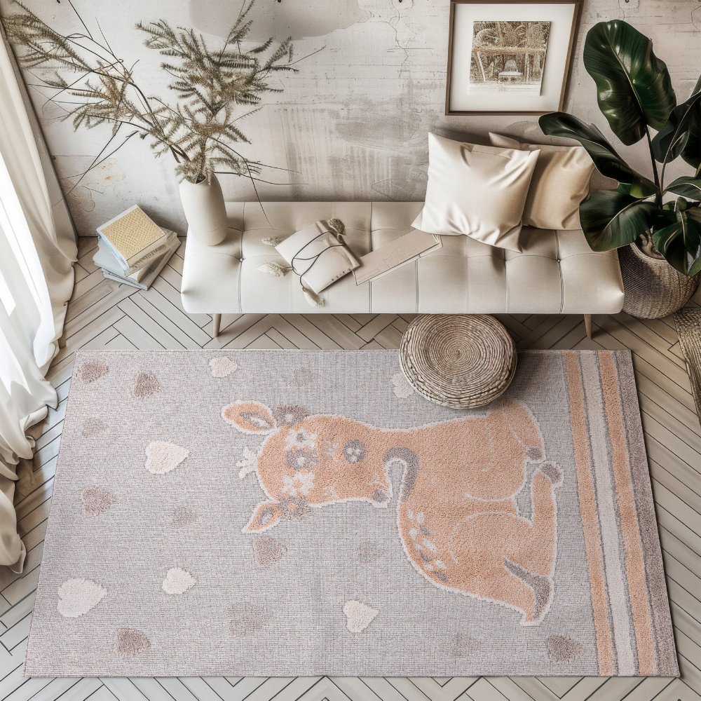 Quiet Lullaby Deer Woven Rugs