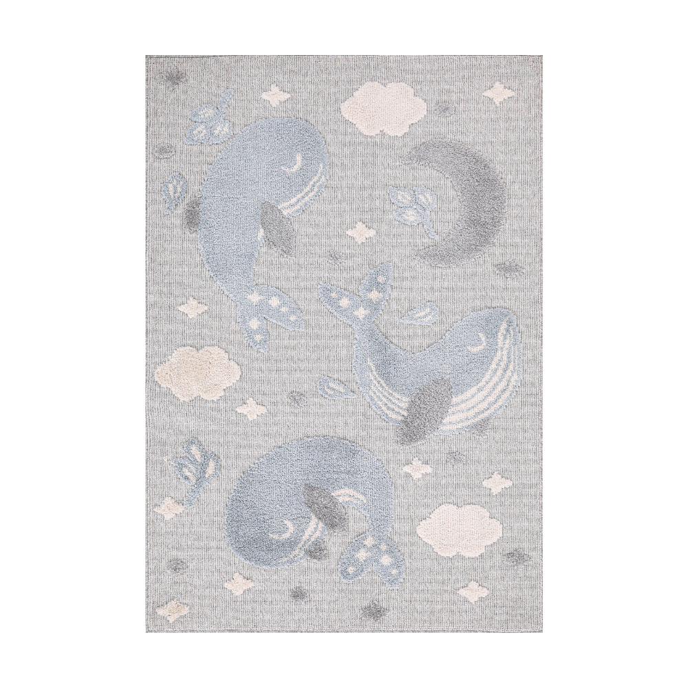 Gentle Tides Whale Woven Rugs