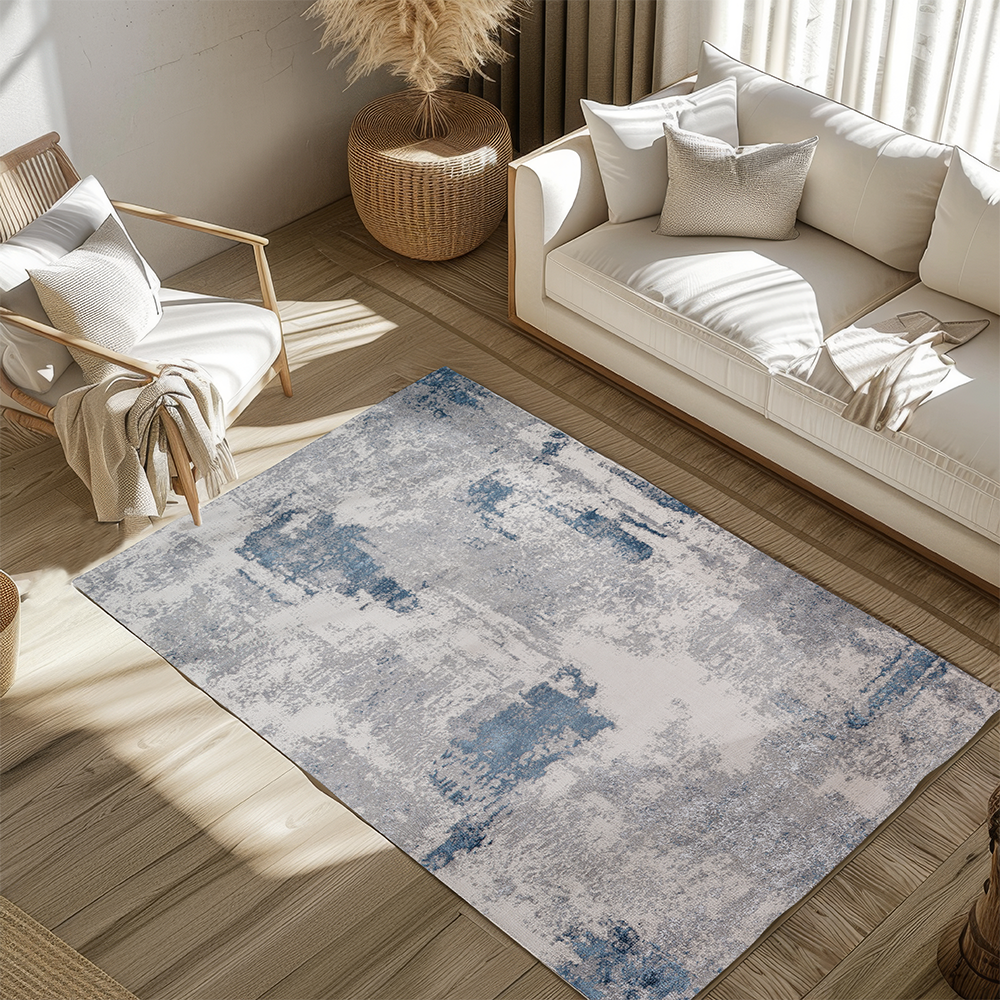 Sage Abstract Textured Rugs