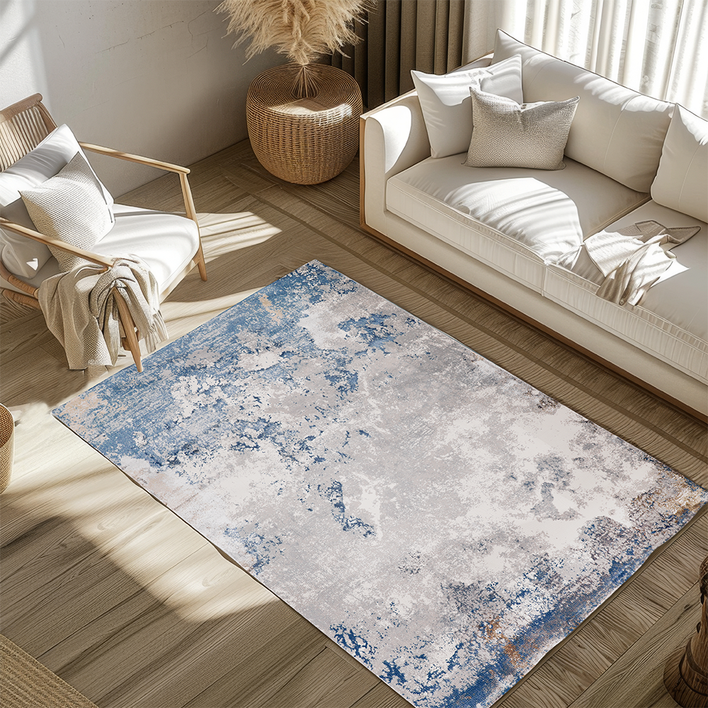 Sky Abstract Textured Rugs