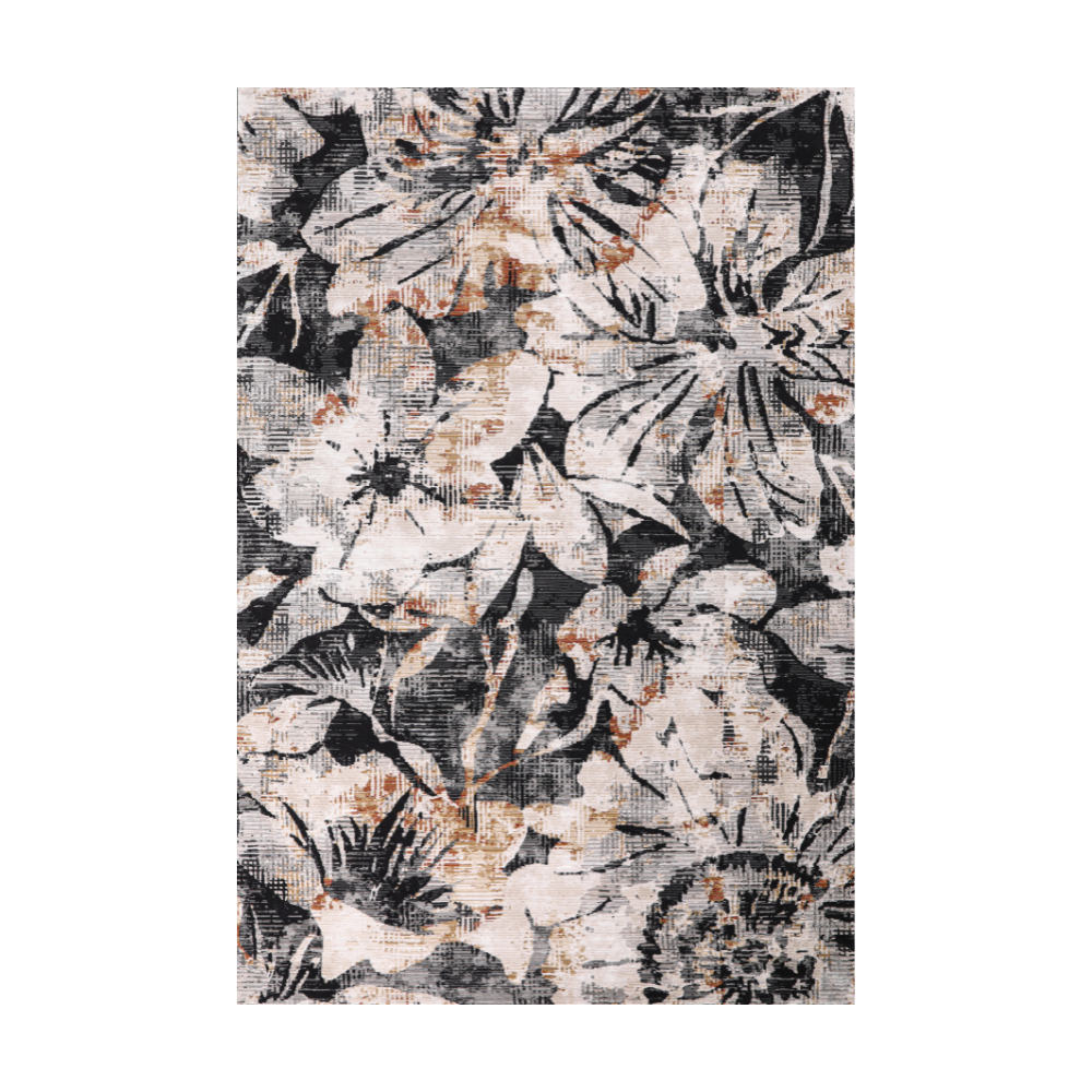 Lily Flower Textured Rugs