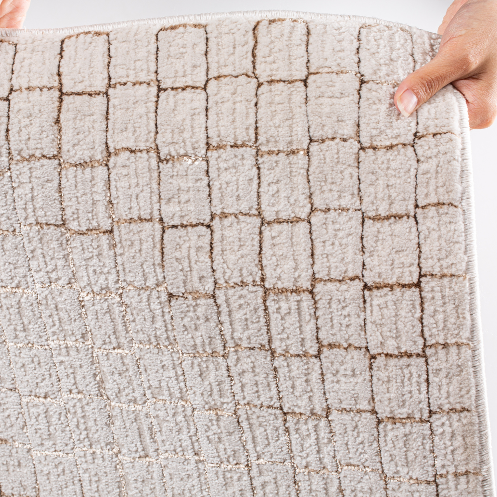 Cleo Checkered Textured Rugs