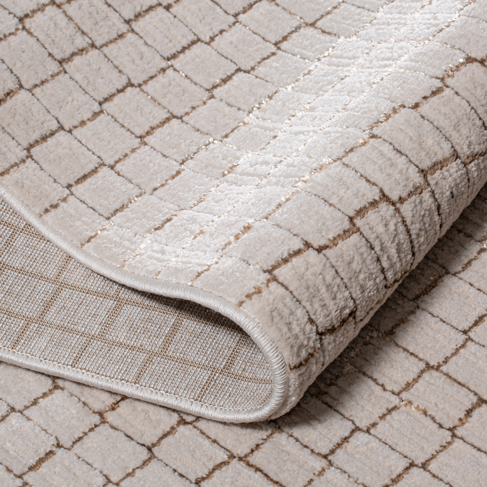 Cleo Checkered Textured Rugs