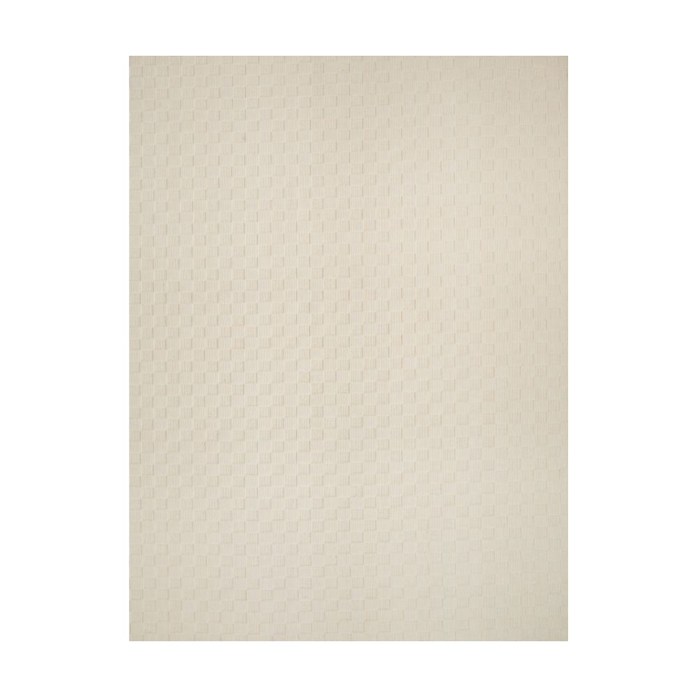 Cream textured washable rug for home decor